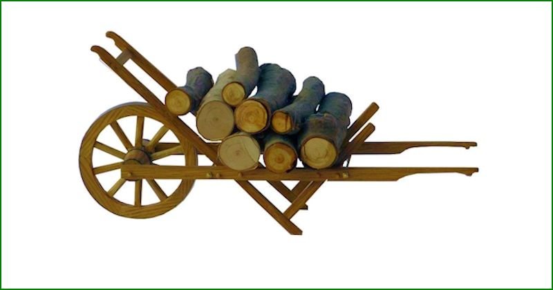 Houtskoolbranders kruiwagen Duitsland 